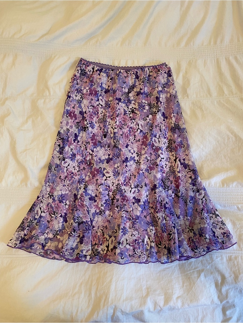 Y2K Lavender midi Skirt